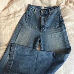 ROLLA'S Blue Flare Wide Leg Jeans